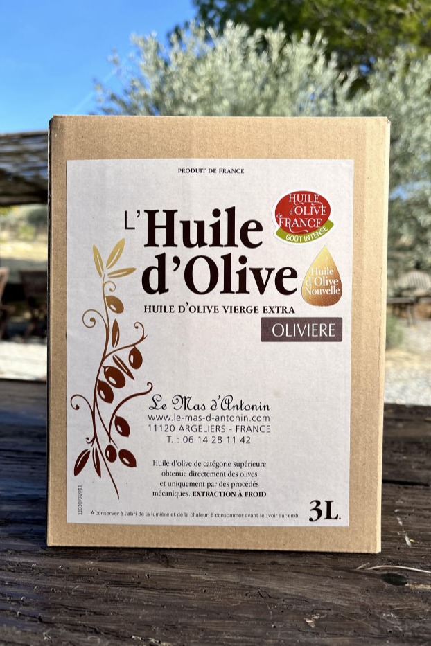 Bidon d'huile d'olive de l'Aude à Argeliers